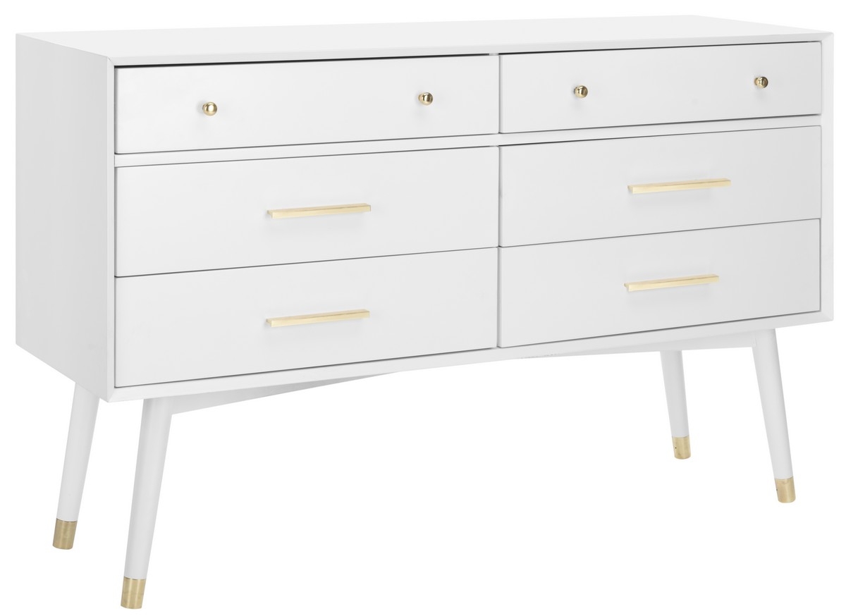 Madden Retro Dresser, White & Gold - Image 2