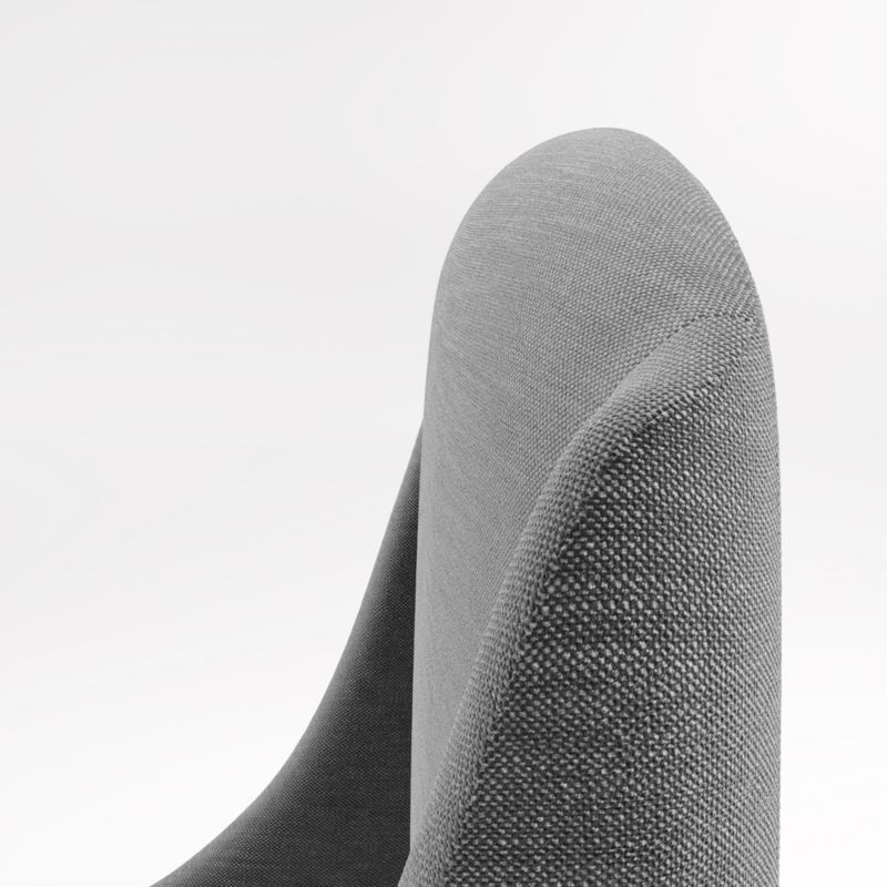Lafayette Charcoal Grey Upholstered Twin Bed - Image 5