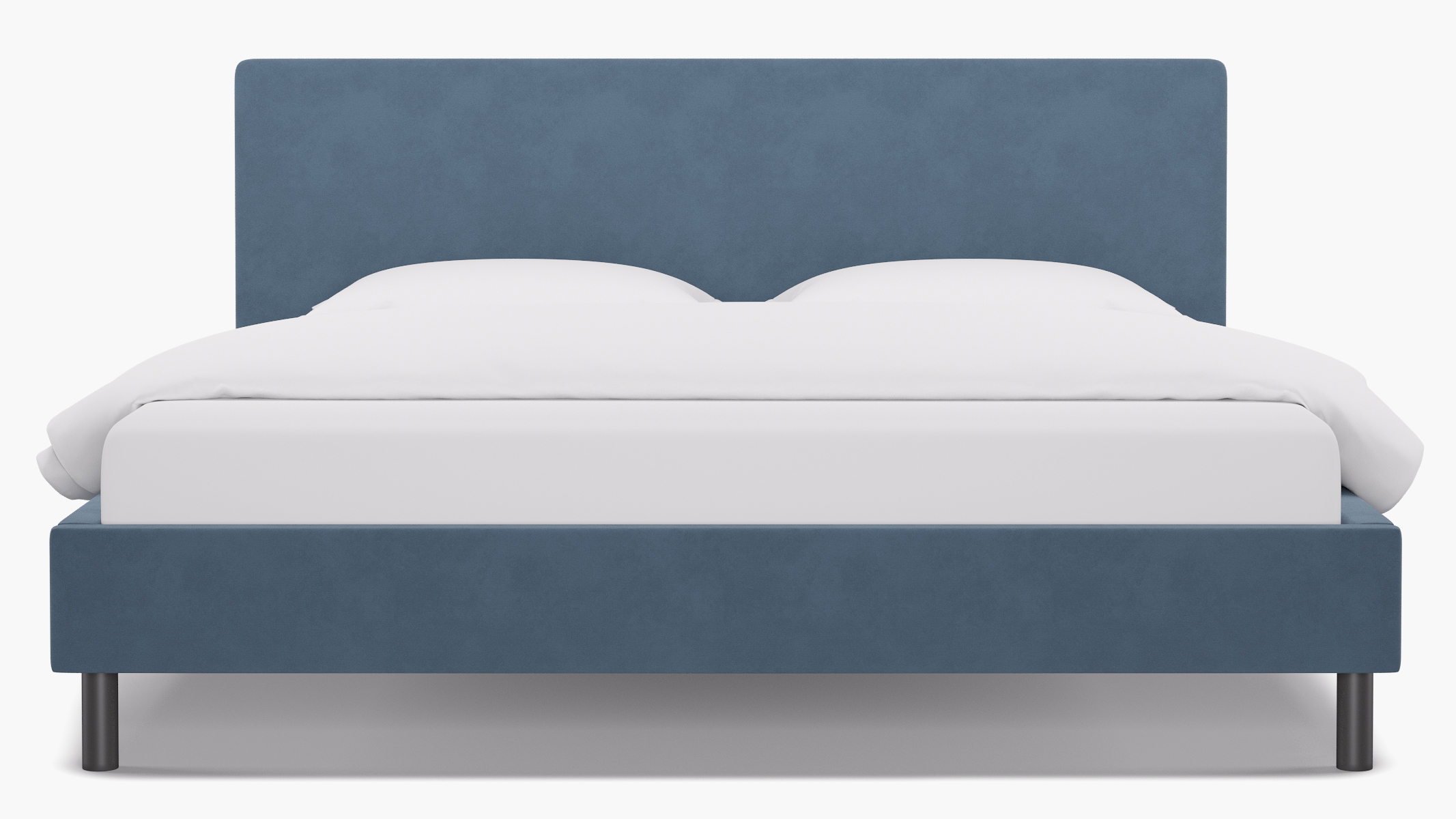 Tailored Platform Bed, Ocean Classic Velvet, King - Image 0