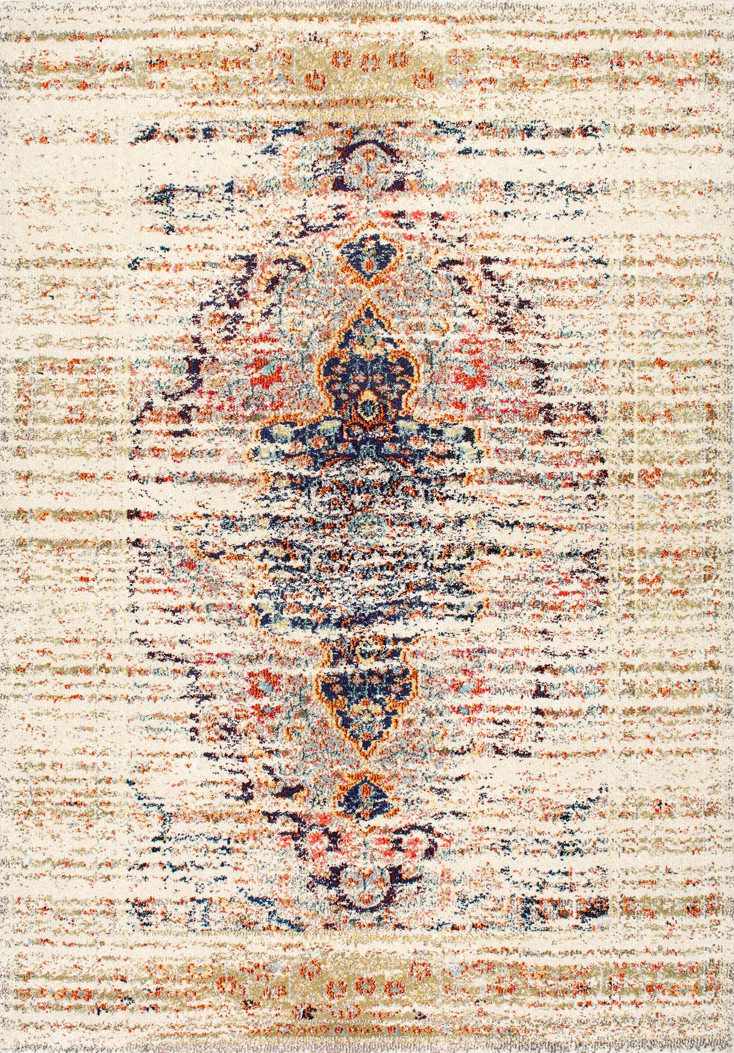 Distressed Persian Sarita Area Rug - Image 1