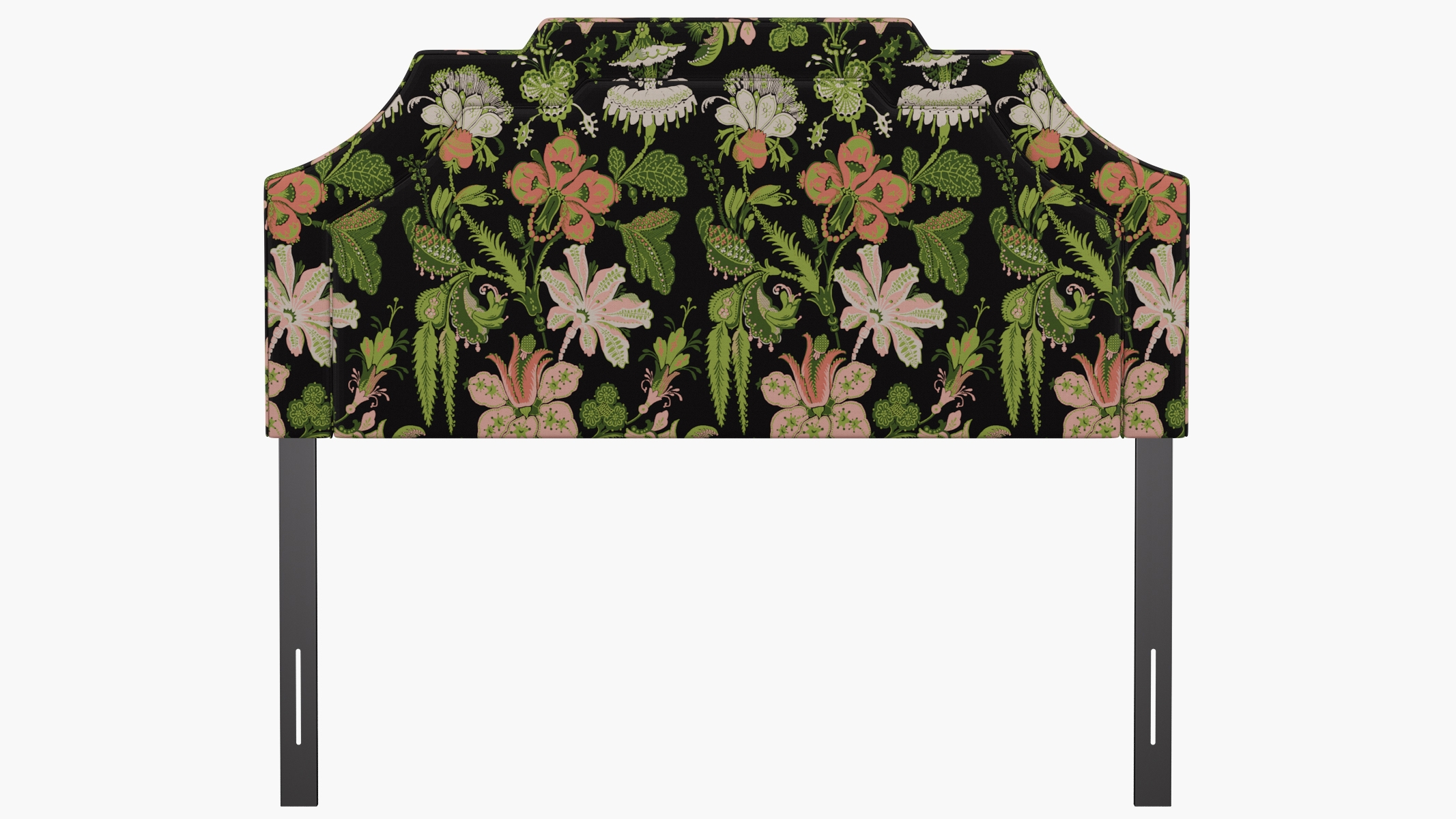 Art Deco Headboard, Coral Onyx Rossetta, Queen - Image 1