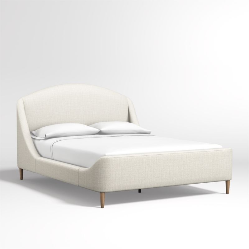 Lafayette Natural Upholstered Queen Bed - Image 1