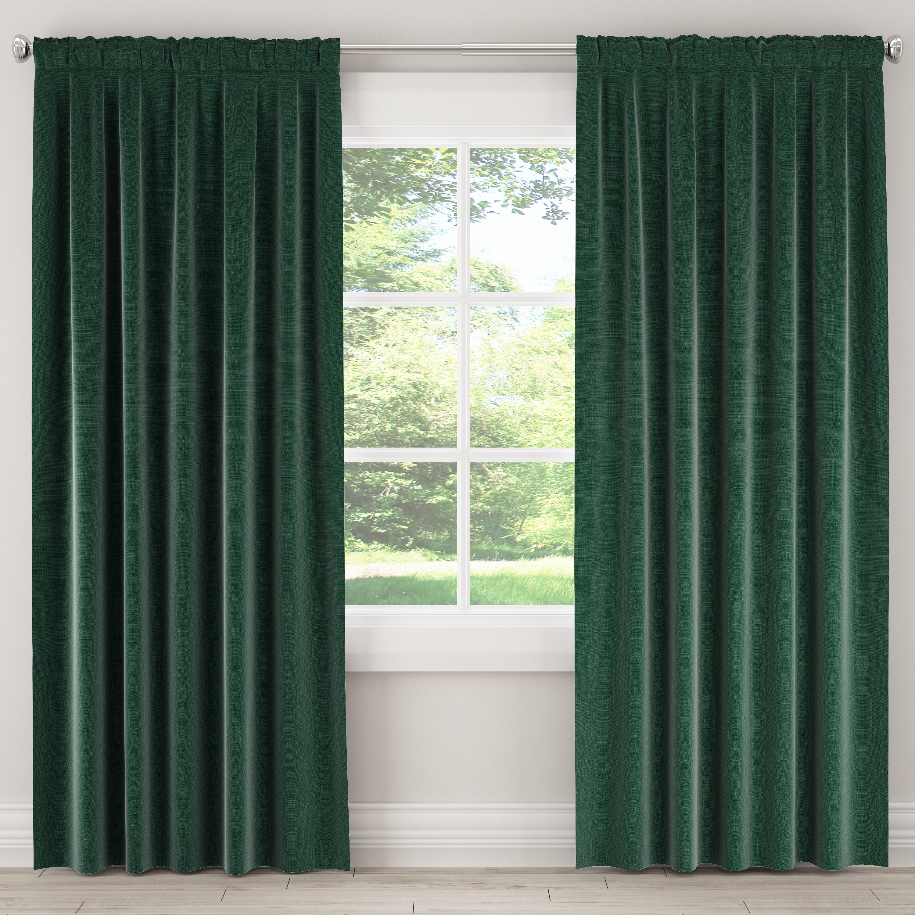 Conifer Green Curtain Panel, 108" x 50" Unlined - Image 2