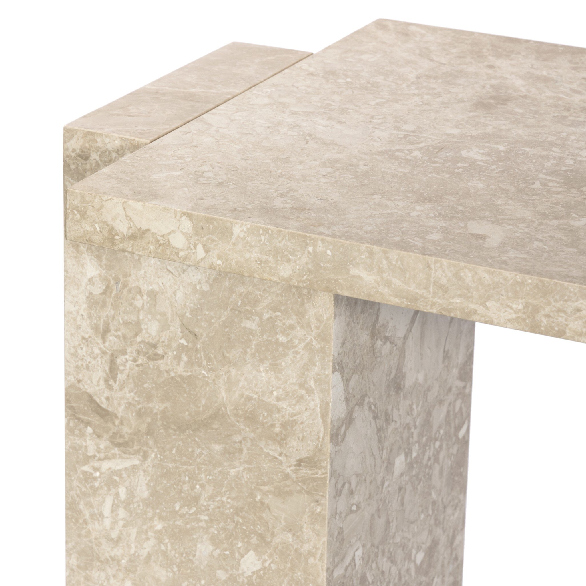 Romano Console Table - Lunar Marble - Image 4