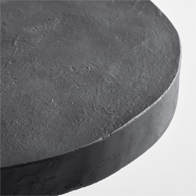 Willy Charcoal Pedestal Side Table by Leanne Ford - Image 1