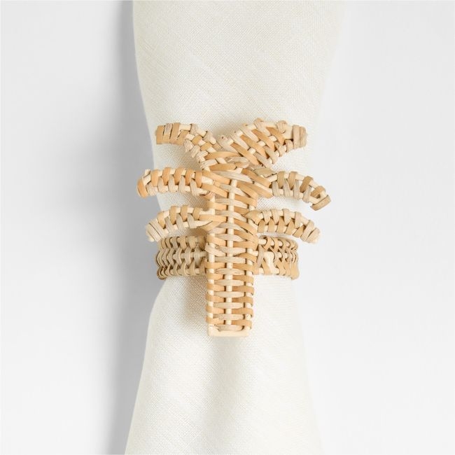 Wicker Palm Tree Napkin Ring - Image 0