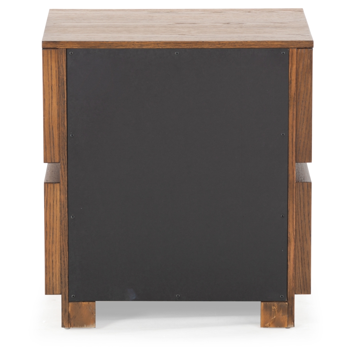 Titus 2 Drawer Nightstand - Medium Oak - Image 8