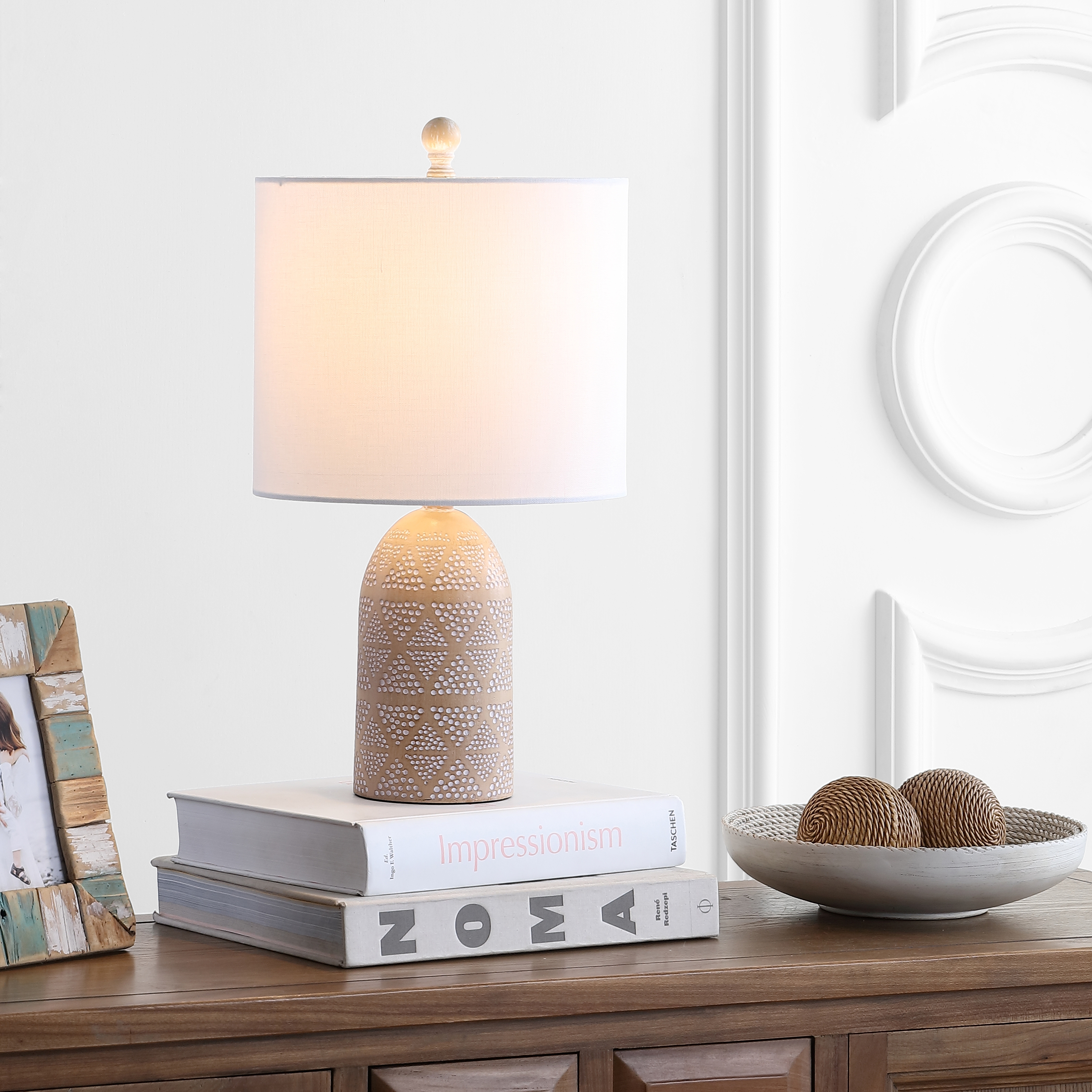 Nava Table Lamp - Sand - Arlo Home - Image 1