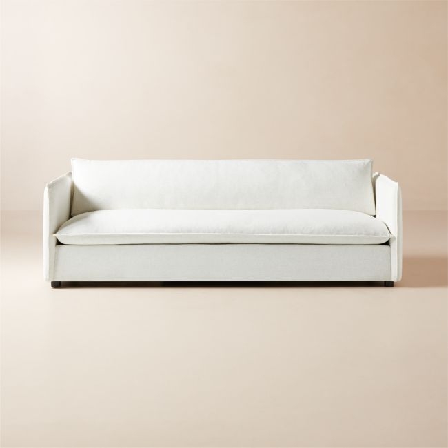 Corroy 92.75" White Performance Fabric Sofa - Image 0