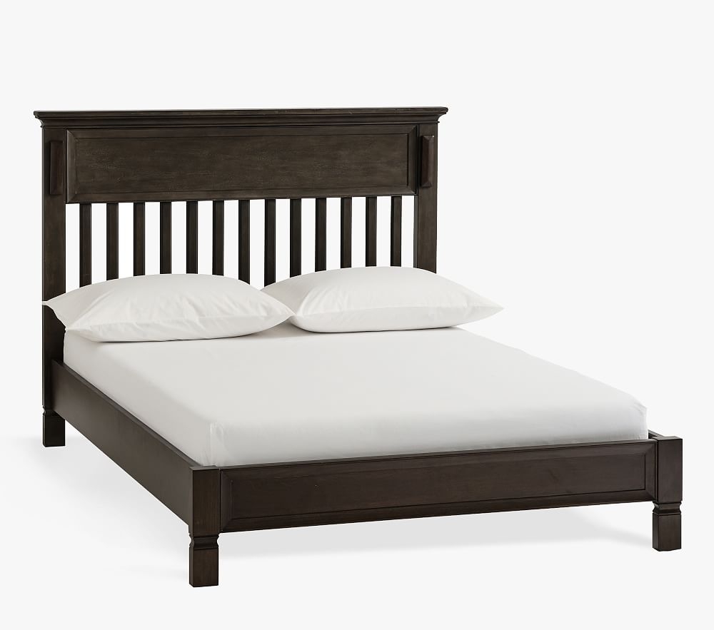 Larkin Low Footboard Full Bed Conversion Kit, Chocolate, In-Home Delivery - Image 0