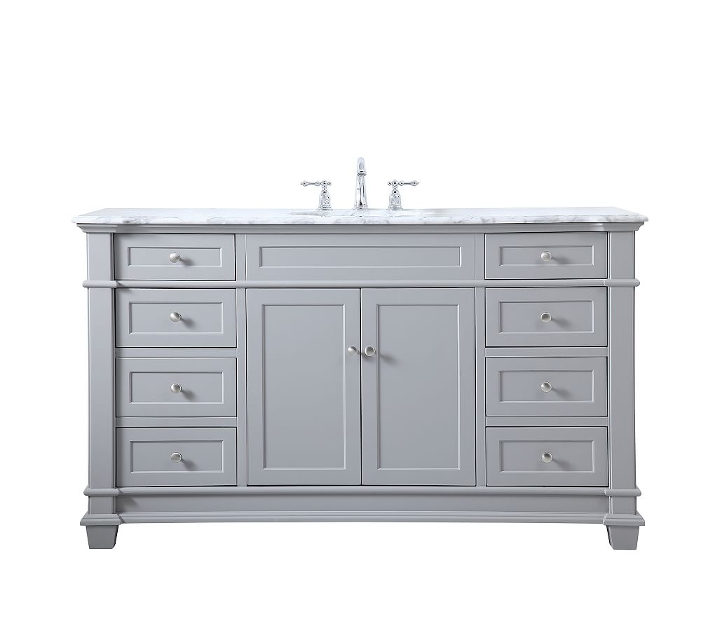 Gray Engel Single Sink Vanity, 60" - Image 0