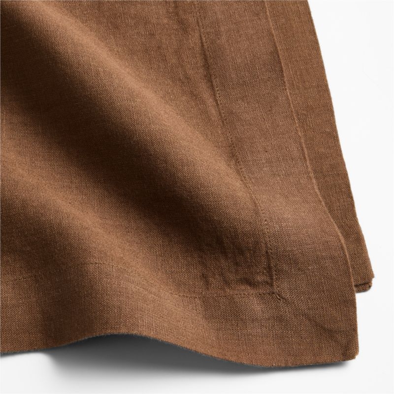 Marin Earth Brown EUROPEAN FLAX ™-Certified Napkins, Set of 4 - Image 1