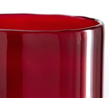 Modern Glass Votive Candle Holder, Red, Small, 3.75"H - Image 2