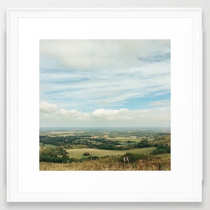 I Can See For Miles Framed Art Print by Cassia Beck - Scoop White - MEDIUM (Gallery)-22x22 - Image 0