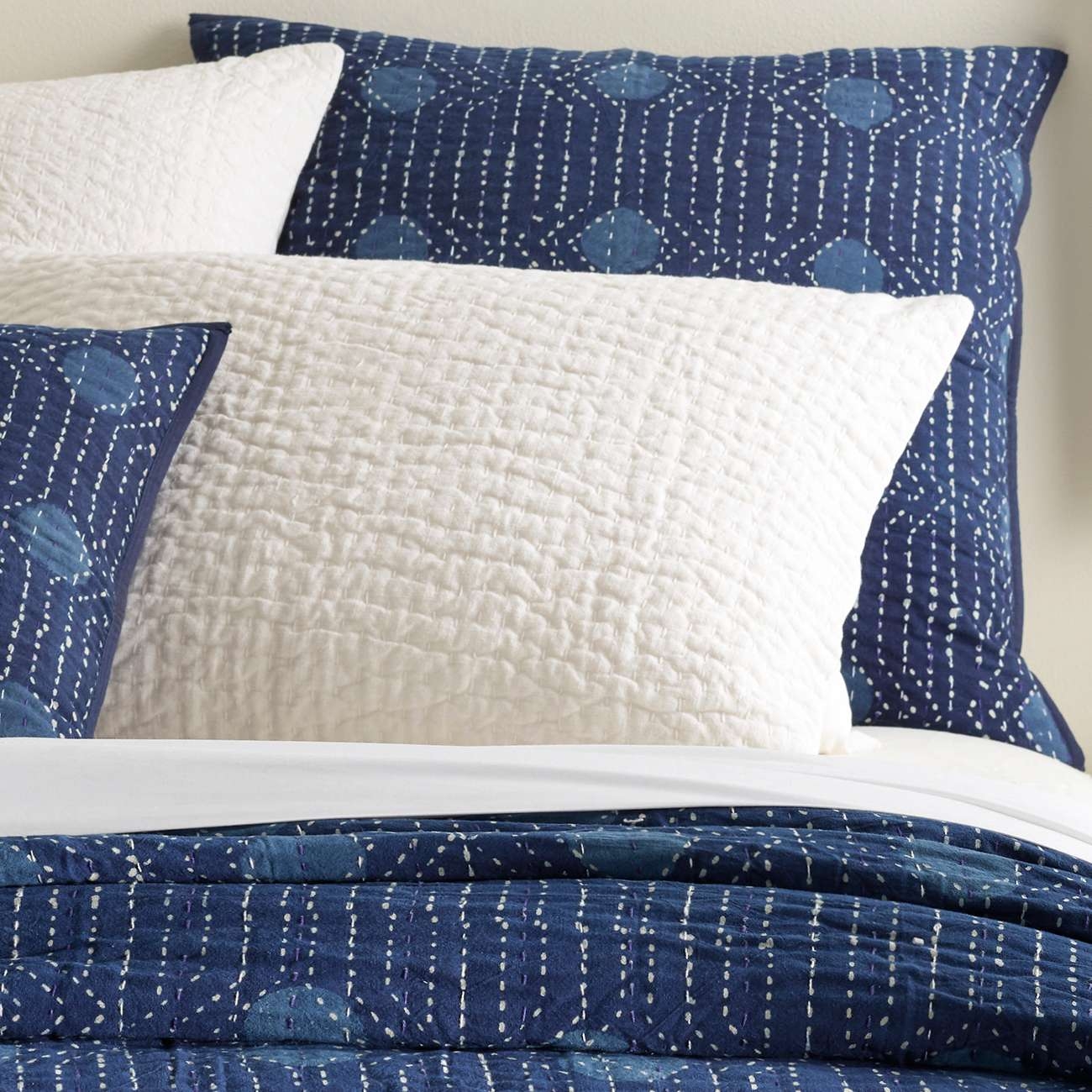 Resist Dot Indigo sham - Image 0