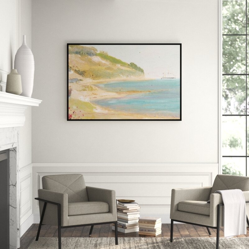JBass Grand Gallery Collection Beach Paint - Framed Painting on Canvas - Image 0