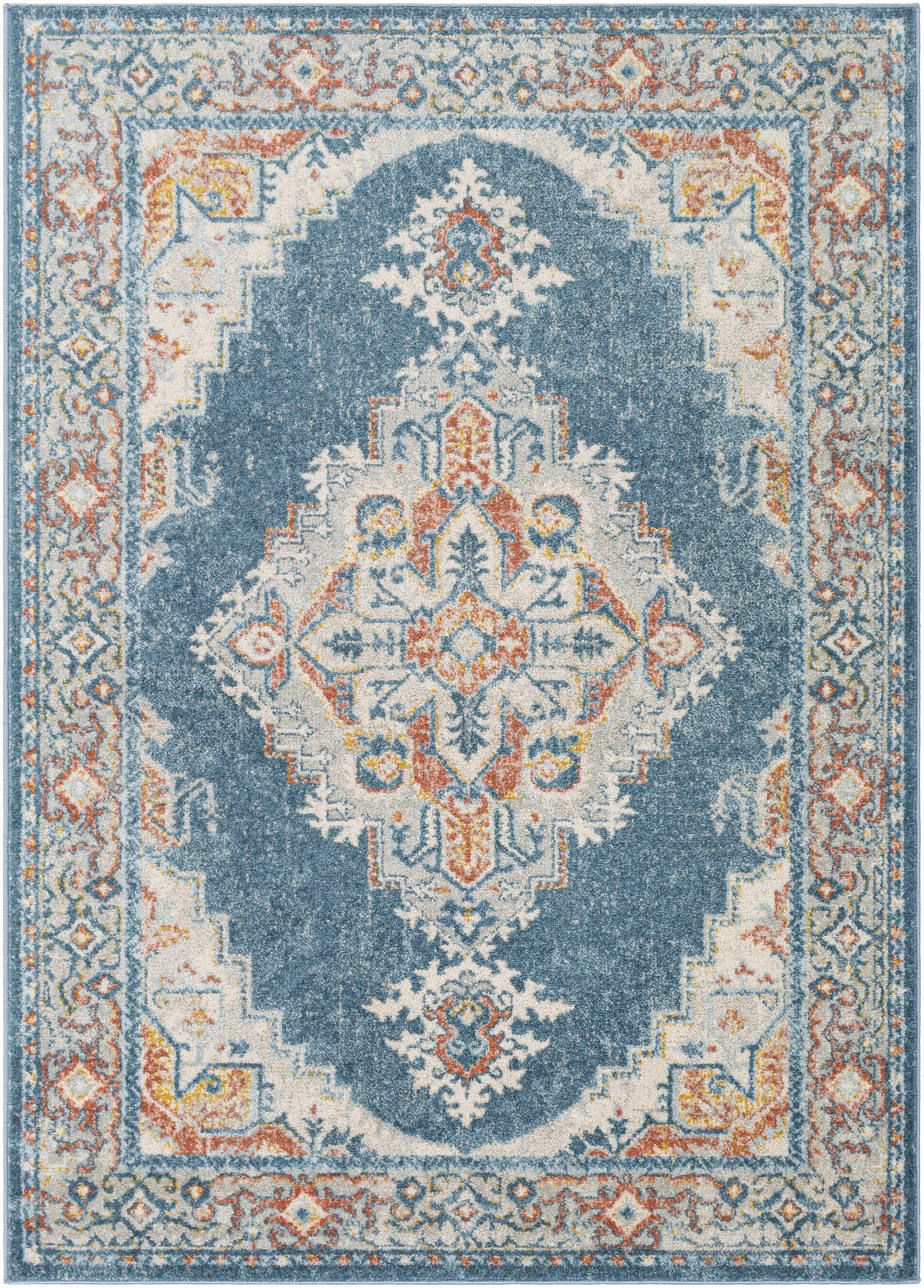 Chester Rug, 7'10" x 10'3", Blue - Image 0