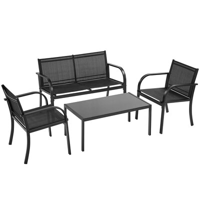 4 Piece Outdoor PVC-coated polyester Furniture - Image 0