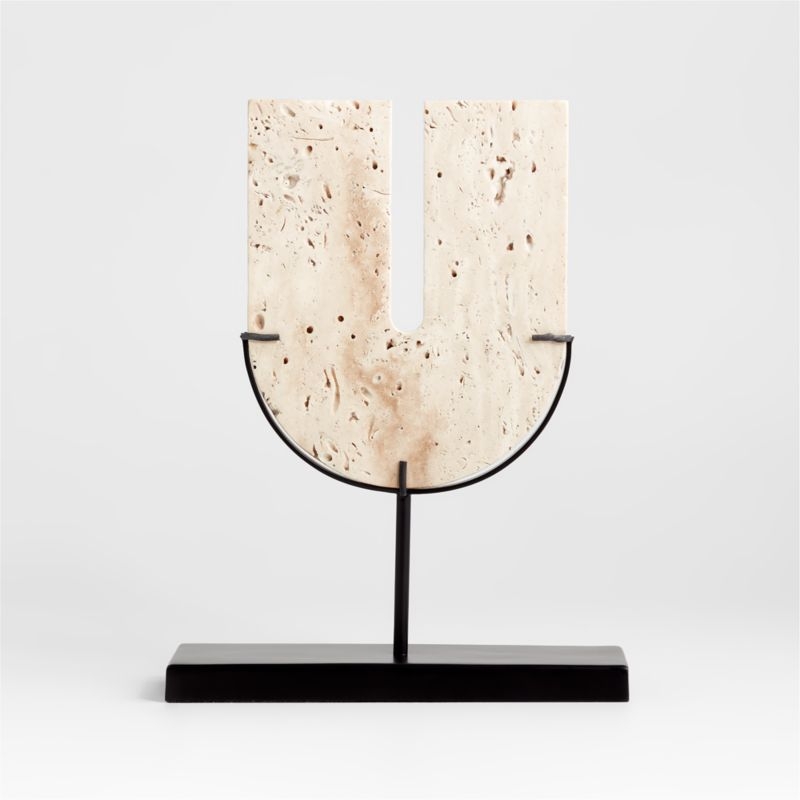 Destan Marble Sculpture on Stand 16.5" - Image 1