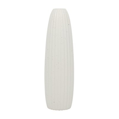 White 18.35'' Ceramic Table Vase - Image 0
