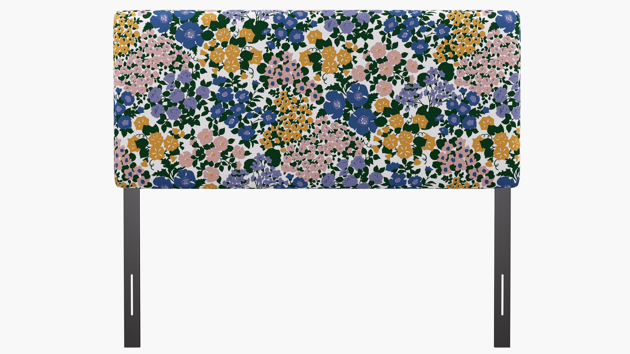 Square Back Headboard, Lavender Million Flowers, Queen - Image 1