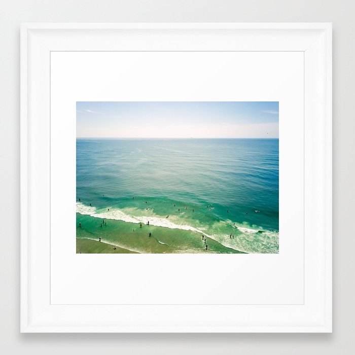 Summer Sunshine Beach Framed Art Print by Olivia Joy St Claire X  Modern Photograp - Scoop White - X-Small 10" x 10"-12x12 - Image 0