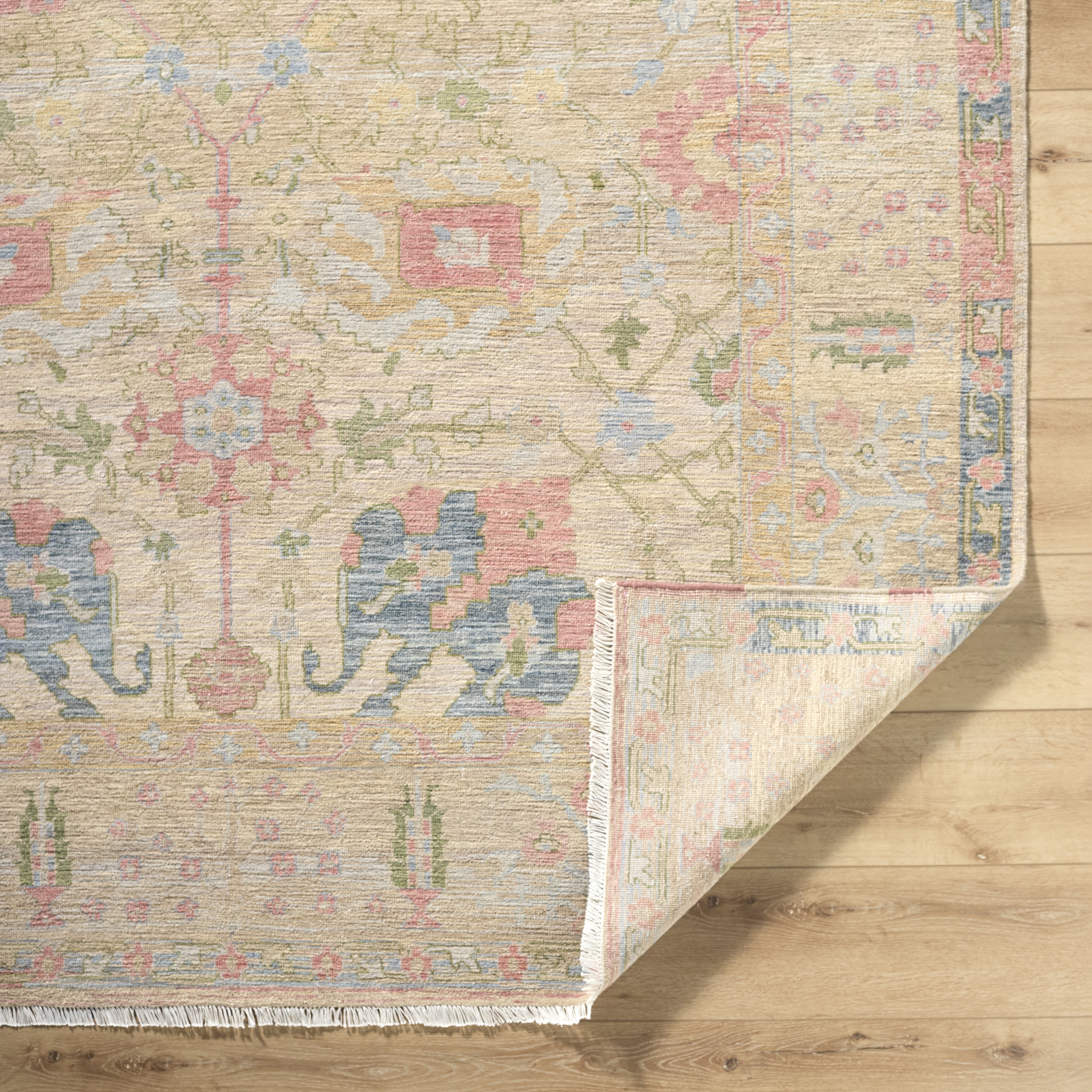 Mashad  Indoor 10' x 14' Handmade Rug - Image 3