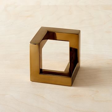 Cast Metal Cube Object, Large-Individual - Image 2