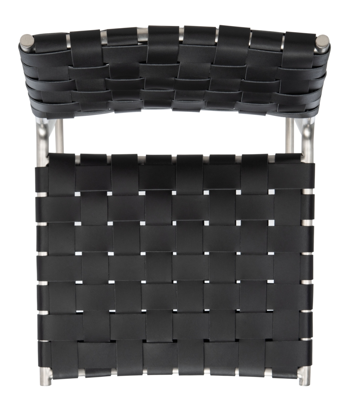 Bahari Woven Counter Stool - Black / Silver - Safavieh - Image 5