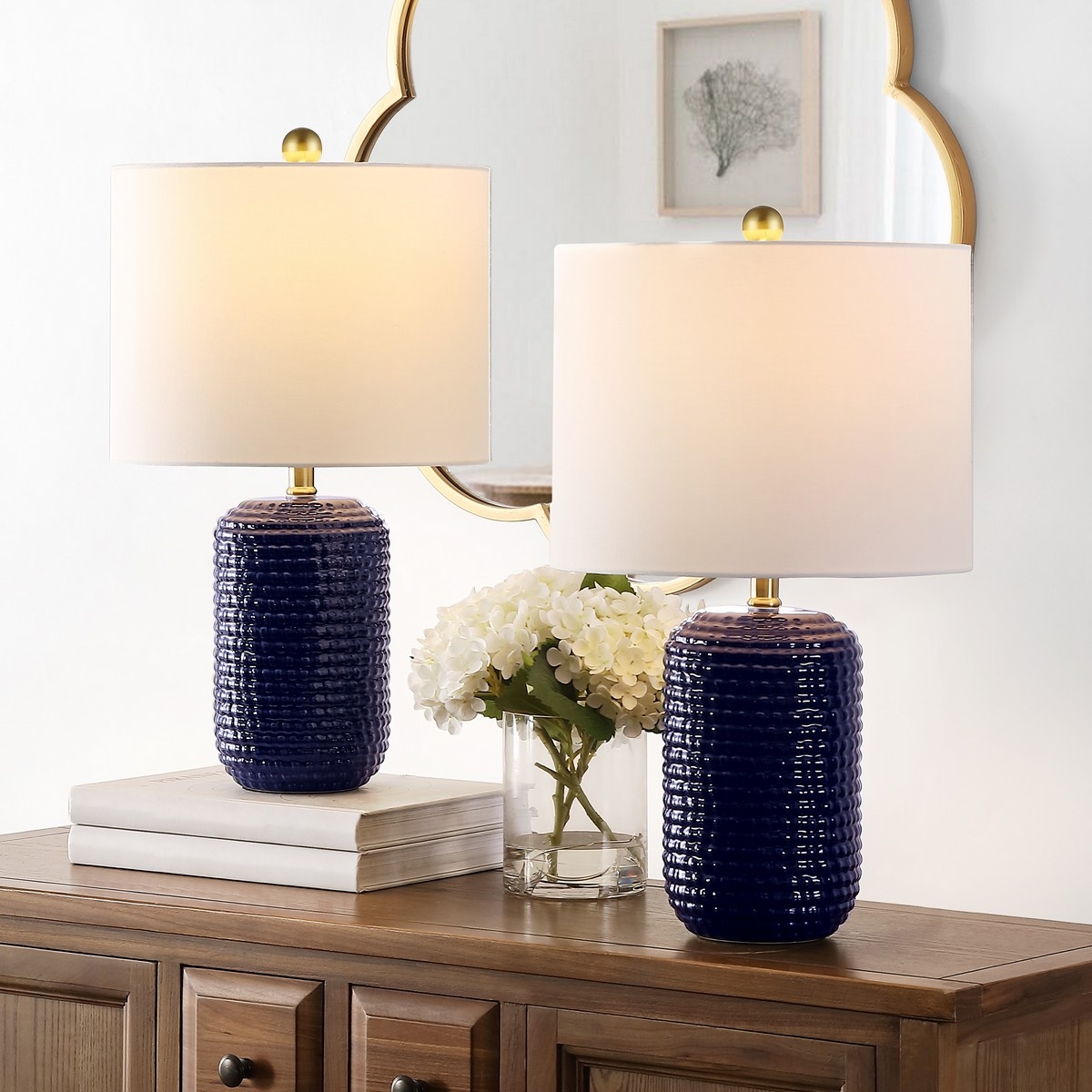 Jace 22" Table Lamp - Navy Blue - Image 2
