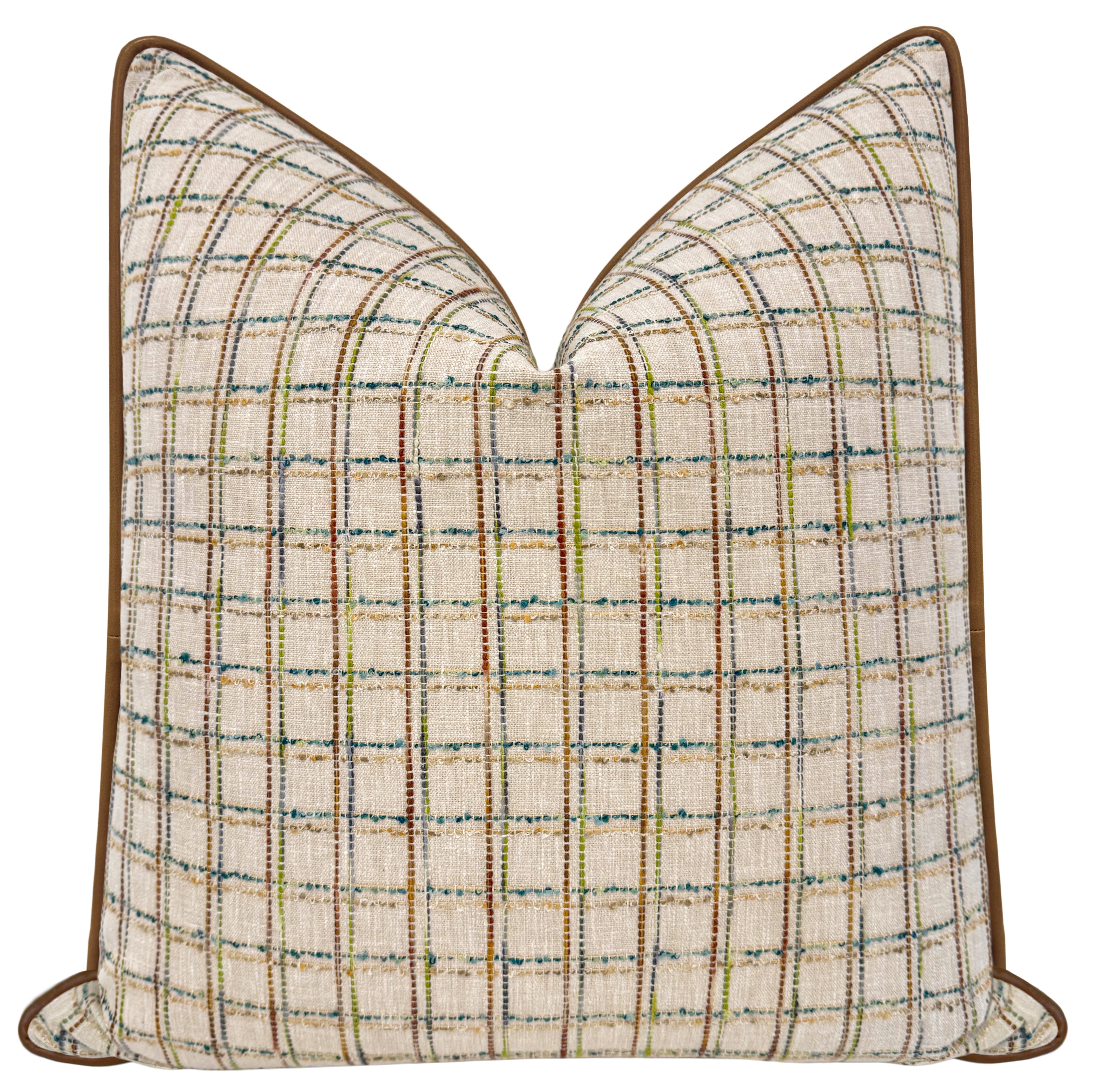 CHESTER // NEUTRAL - 20" X 20" / Sable Leather Cording - Image 0