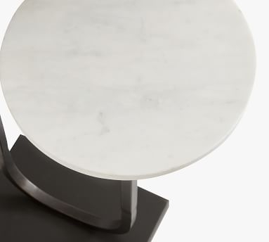 Delaney Marble Shelf Floor Lamp, Bronze & White Marble - Image 5