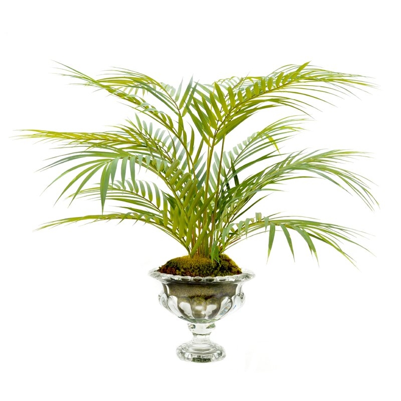 Floor Faux Palm Plant in Vase - Image 0