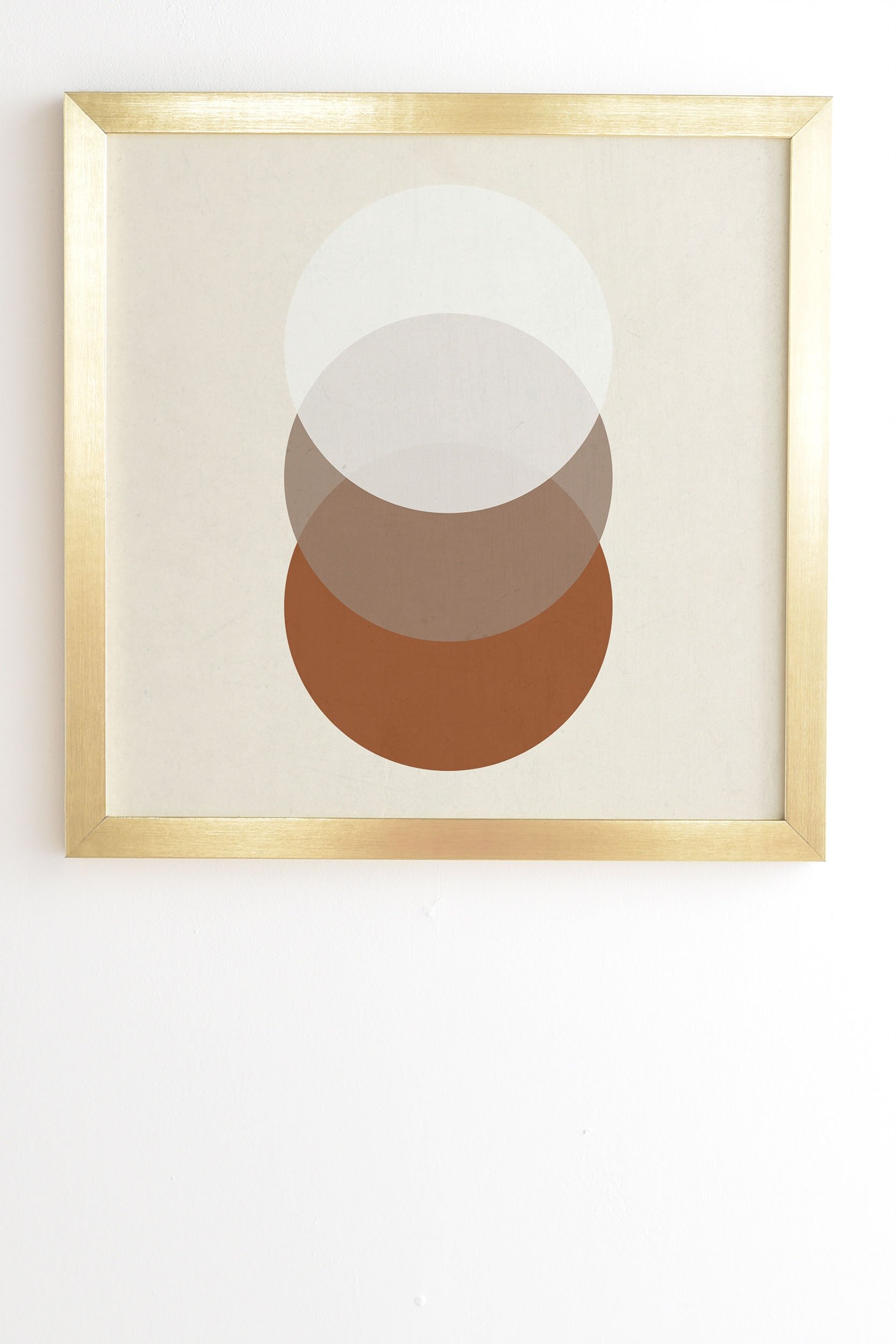 Orbit 005 by Rose Beck - Framed Wall Art Basic Gold 14" x 16.5" - Image 1