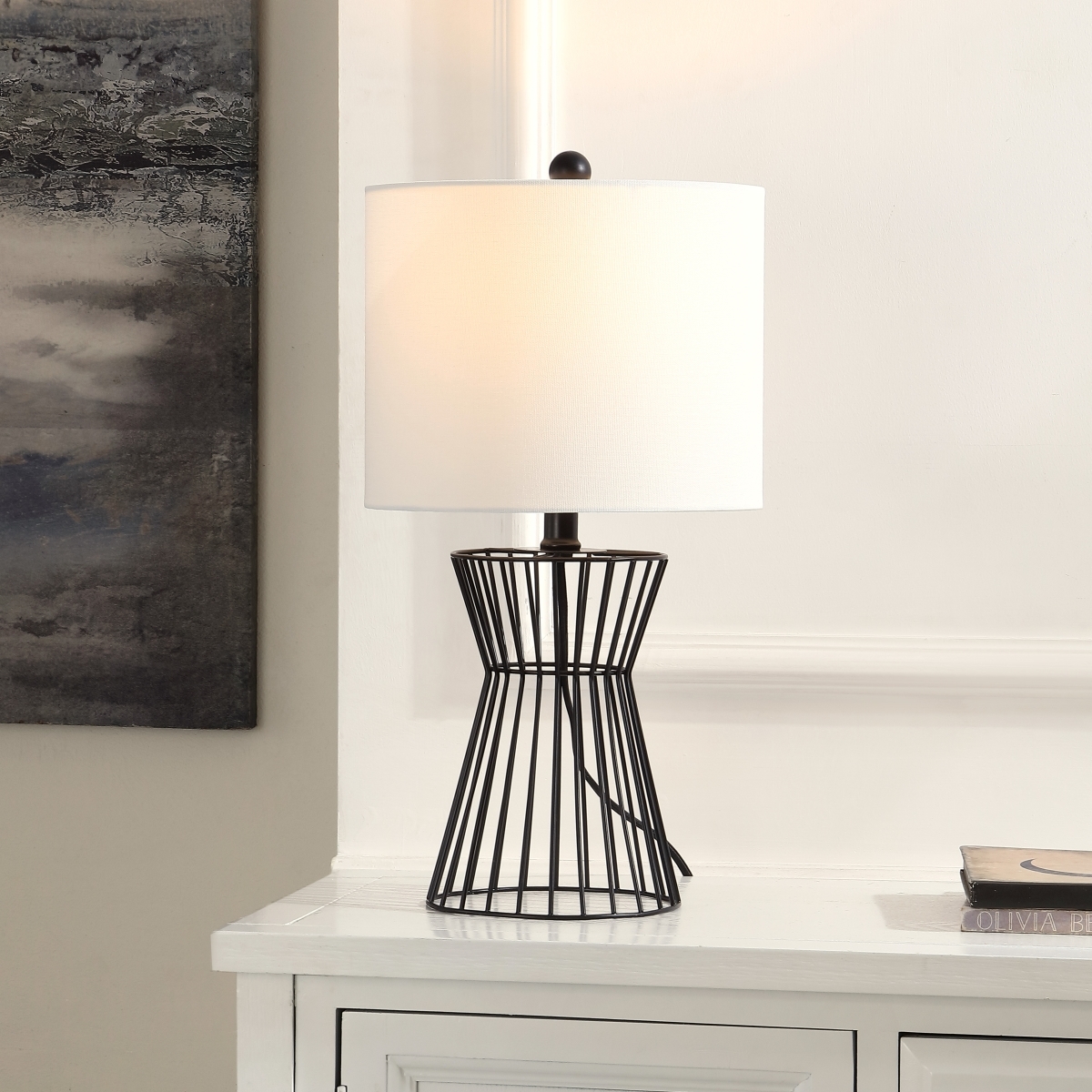 Rayna 19.5 Inch Table Lamp - Black - Safavieh - Image 3