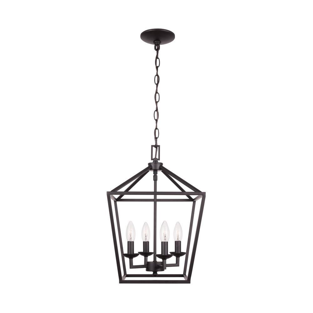 Home Decorators Collection 4- Light Bronze Caged Chandelier - Image 0