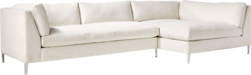 Decker 2-Piece Snow Sectional Sofa - Image 3