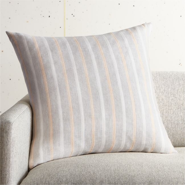 23" Amora Natural Pillow with Feather-Down Insert - Image 0