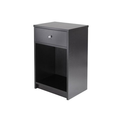 1 - Drawer Nightstand in Black - Image 0