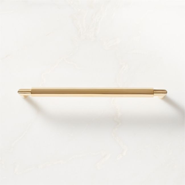 Lavau Unlacquered Brass Handle 8" - Image 0