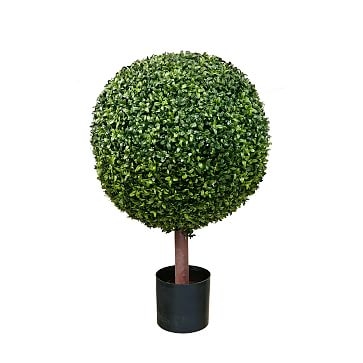 Faux Boxwood Ball Topiary, 24" - Image 2