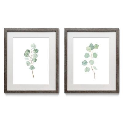 Soft Eucalyptus Branch III - 2 Piece Picture Frame Print Set on Paper - Image 0