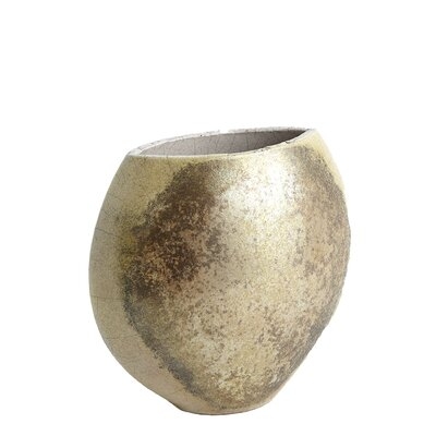 Gold 10.25'' Ceramic Table Vase - Image 0