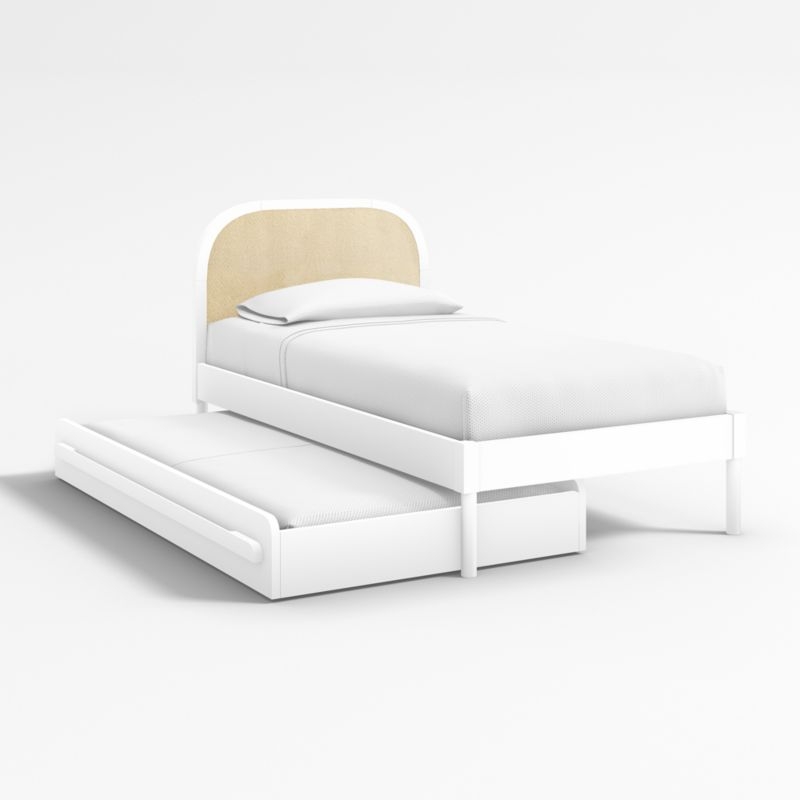 Kids White Twin Trundle Bed - Image 3