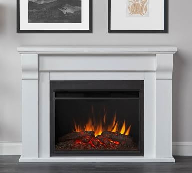 Real Flame 58" Whittier Grand Electric Fireplace, Antique Gray - Image 4