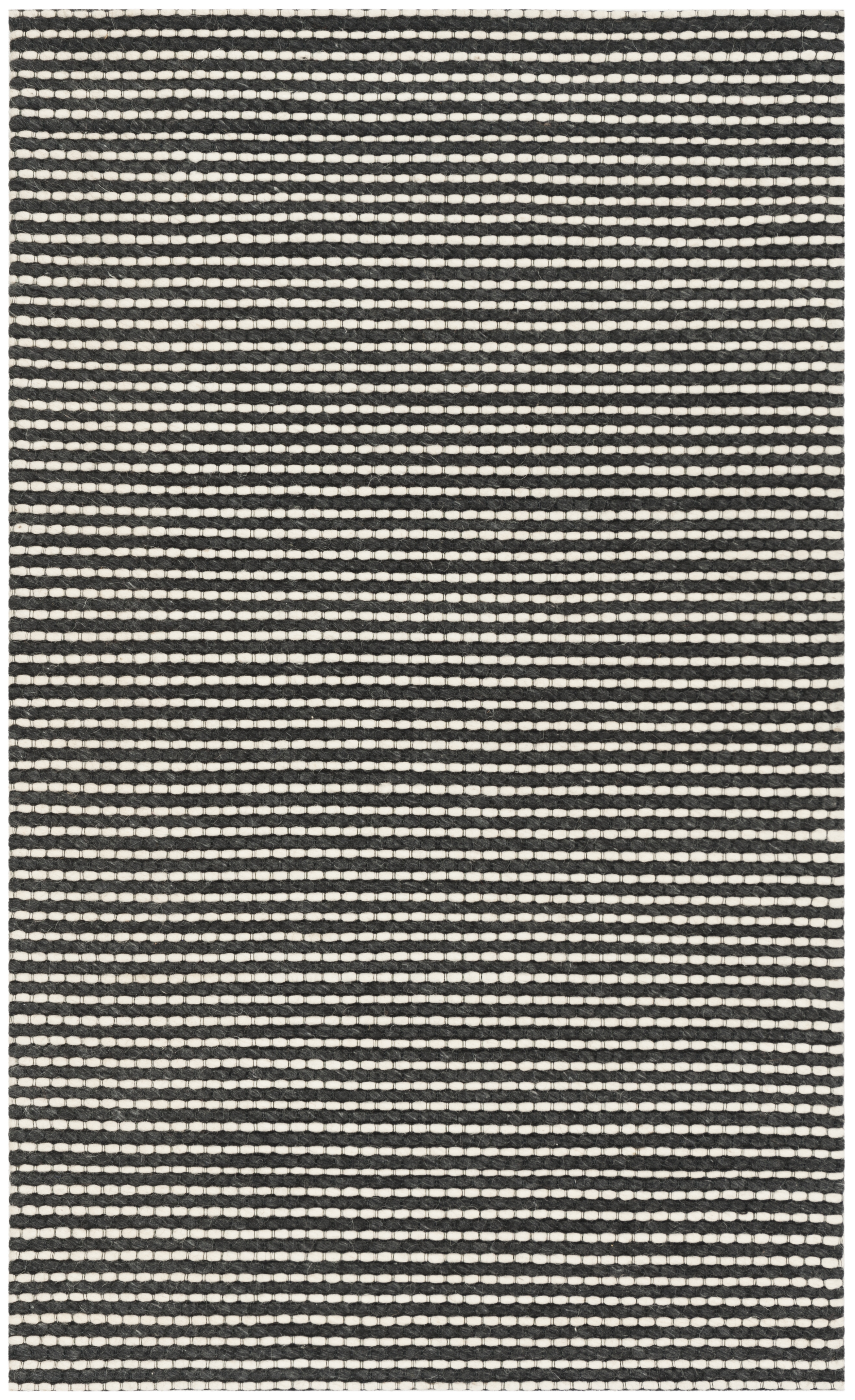 Arlo Home Hand Woven Area Rug, NAT801E, Ivory/Black,  3' X 5' - Image 0