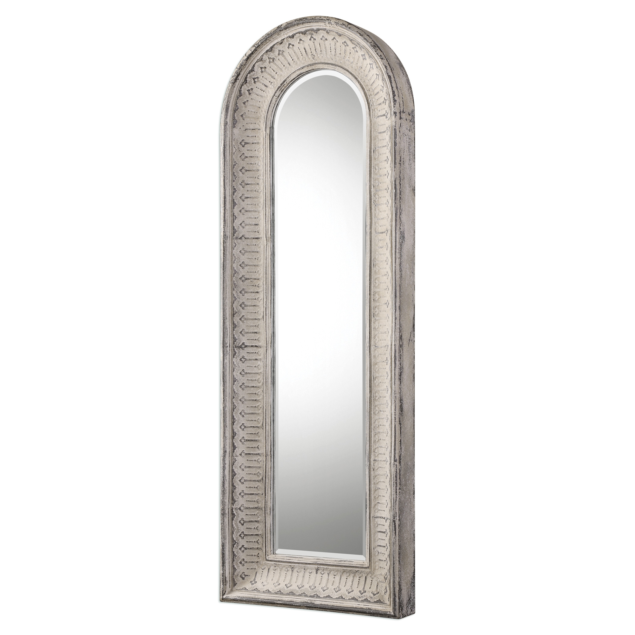 Argenton Aged Gray Arch Mirror - Image 1