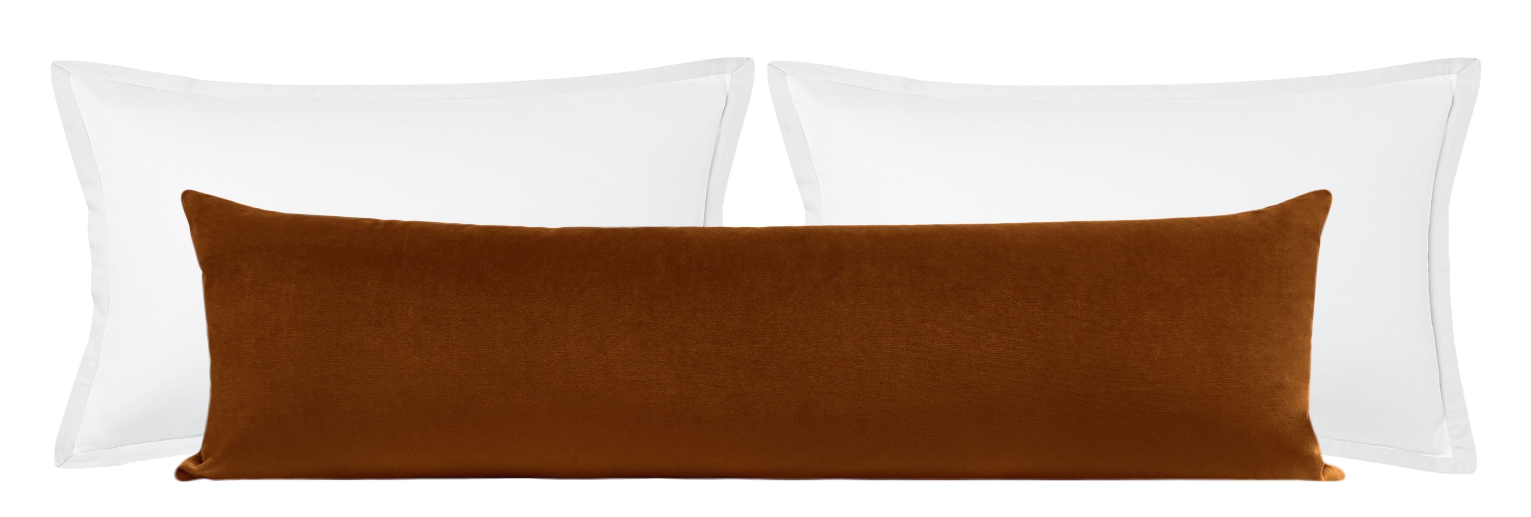 THE XL LUMBAR :: SOCIETY VELVET // COGNAC - 14" X 48" - Image 2