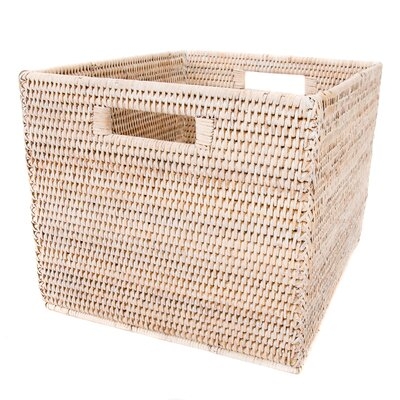 Letter File with Cutout Handles Rattan Basket - Image 0