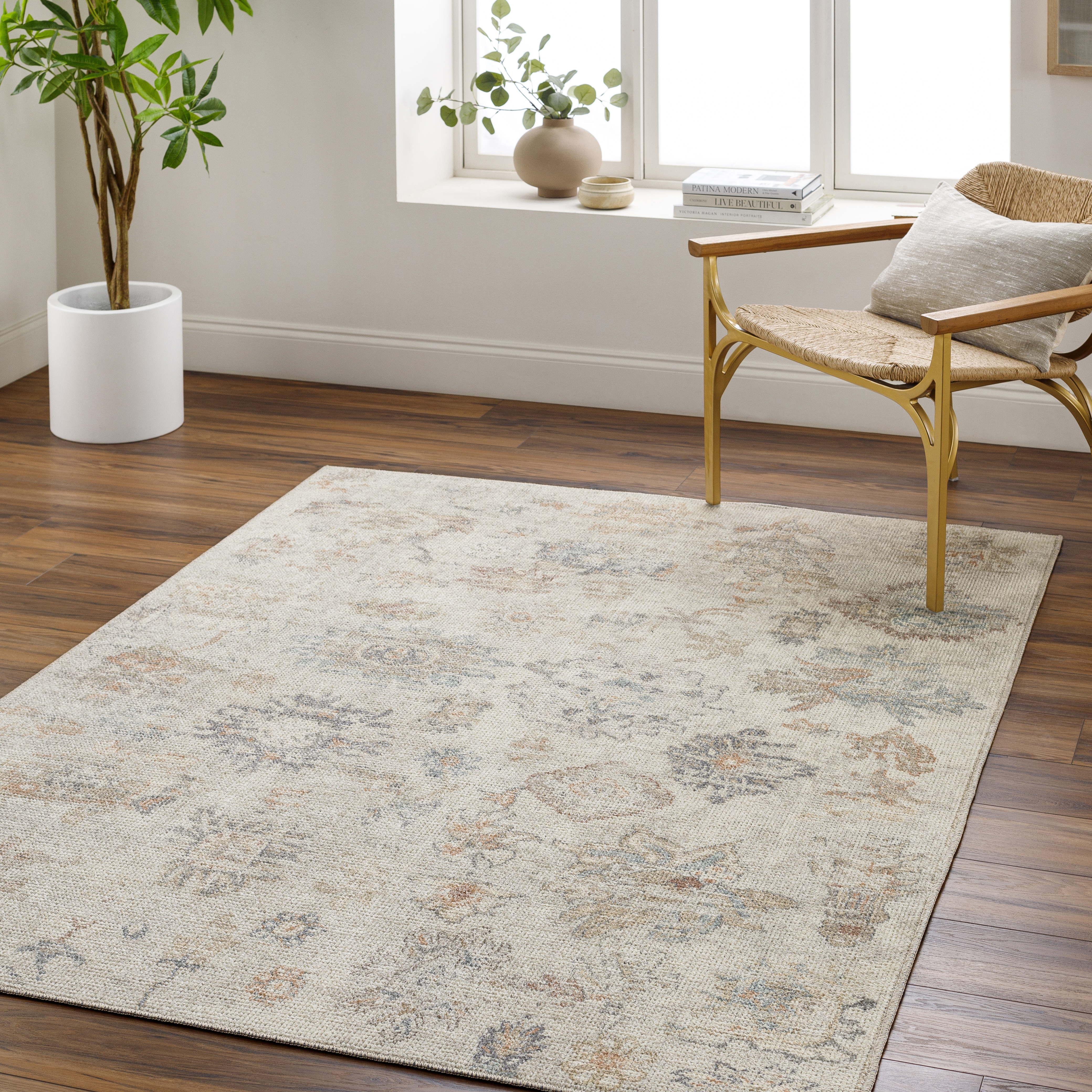 Olympic Beige Indoor 7'10" x 10' Machine Woven Rug - Image 1